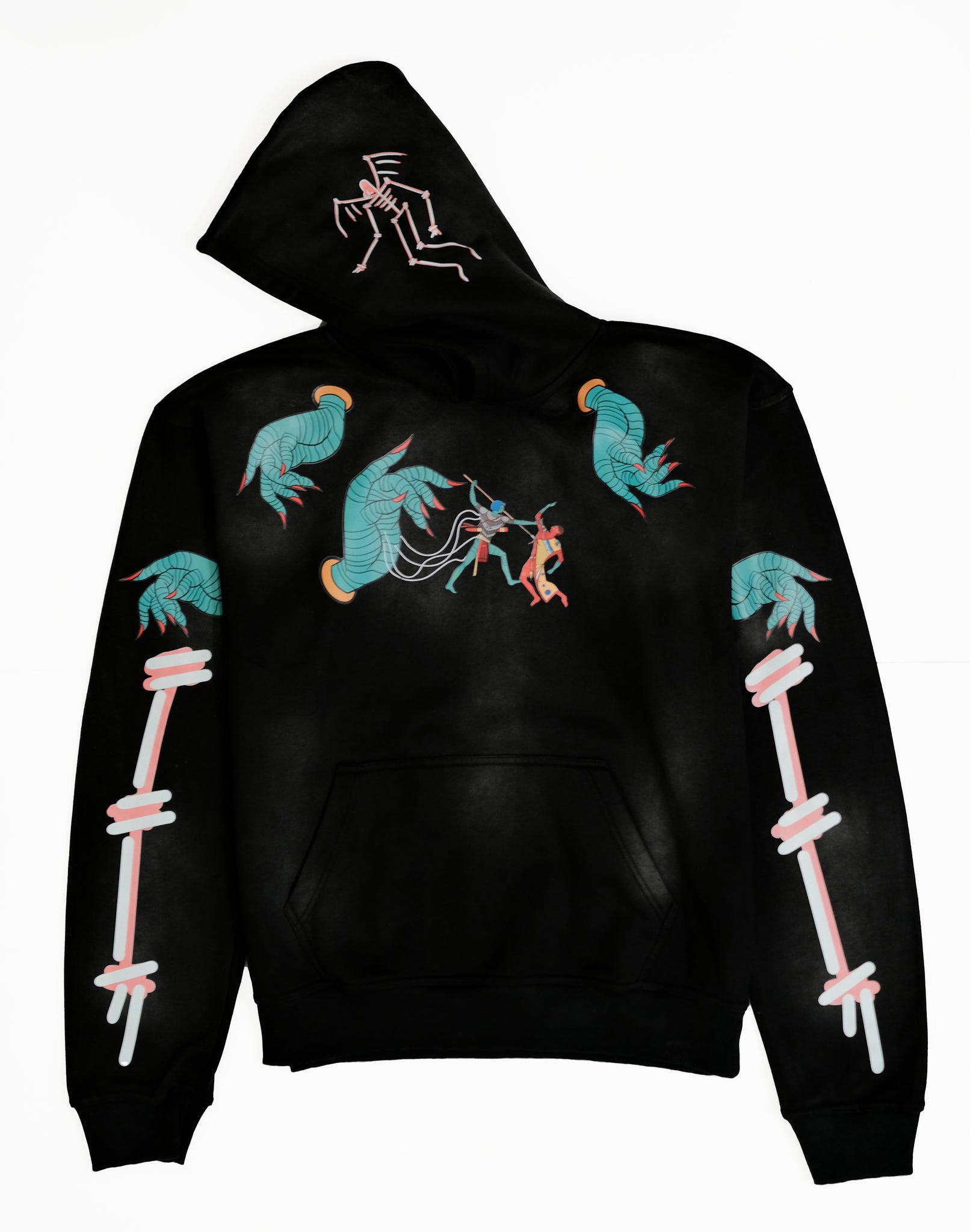 The Blue Hand "Story-Telling" Hoody w/ Signed  & Numbered Artist Print ( VIP RELEASE )